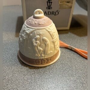 Lladro‎ 1991 Vintage Christmas Bell Ornament.Felix Navidad.Original box. Collect